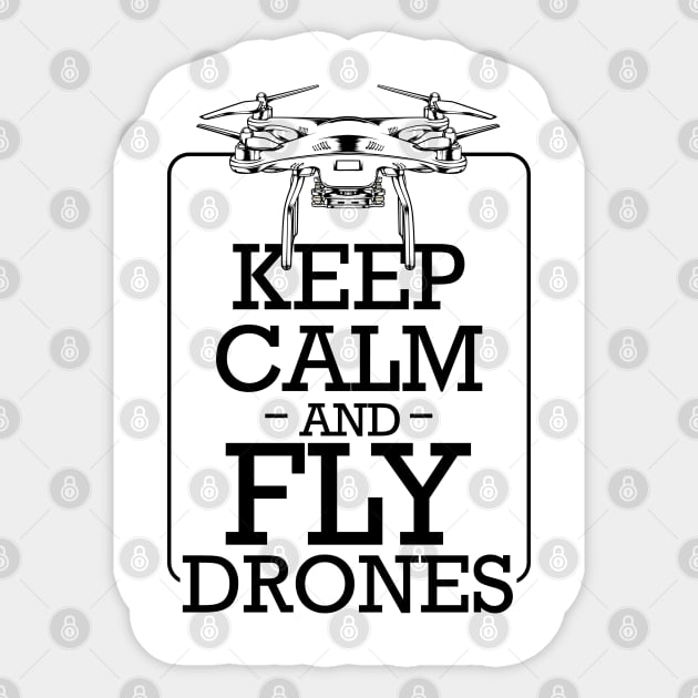 Drone Sticker by Lumio Gifts